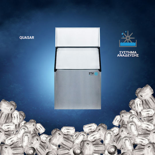 ITV Ice Makers Quasar NGQ 150A Ice Machine with Stirring Mode and Daily Production 137kg