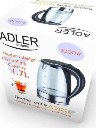 Adler AD-1225 Βραστήρας 1.7lt 2000W Μαύρος