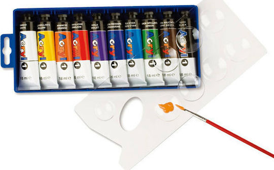 Primo Acrylic Paint Set in Multicolour color Multicolor 18ml 10pcs