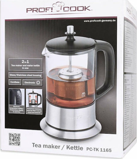 Profi Cook PC-TK 1165 Tea maker Βραστήρας 500ml 1100W Ασημί