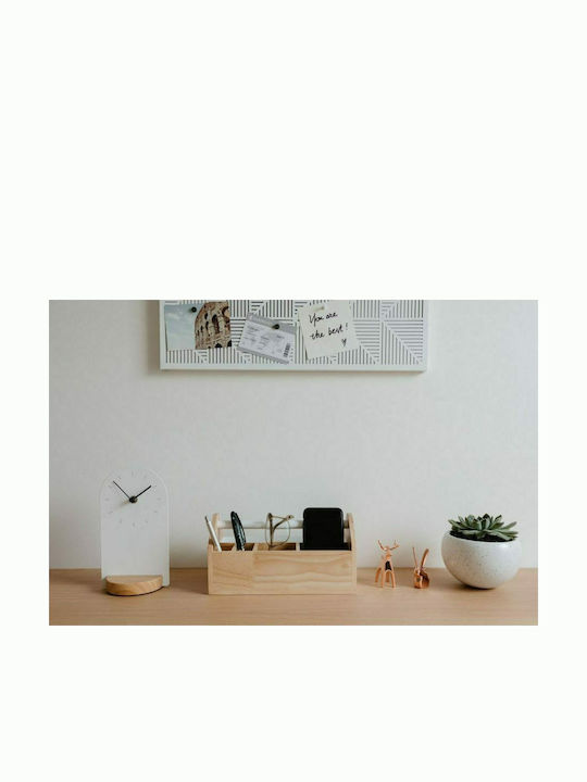 Umbra Toto Κουτί Κοσμημάτων Ξύλινο με Συρτάρι Λευκό 25.4x13.3x13cm