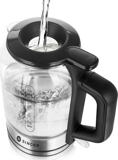 Singer Βραστήρας 1.5lt 2200W Μαύρος