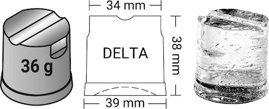 ITV Ice Makers Παγομηχανή mit Tagesproduktion von 380kg Delta MR-400 III Remote ( Air Condenser RC10S )