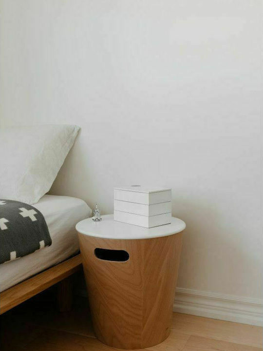 Umbra Spindle Jewellery Box Wooden with Drawer White 19x12.1x12.7cm