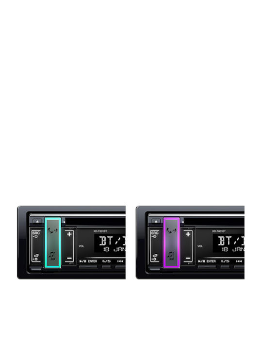 JVC Ηχοσύστημα Αυτοκινήτου 1DIN (Bluetooth/USB) με Αποσπώμενη Πρόσοψη