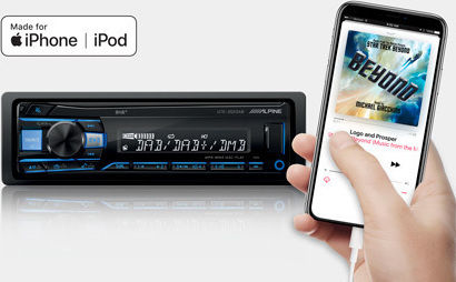 Alpine UTE-204DAB Ραδιόφωνο Αυτοκινήτου (1DIN) (Bluetooth/USB)