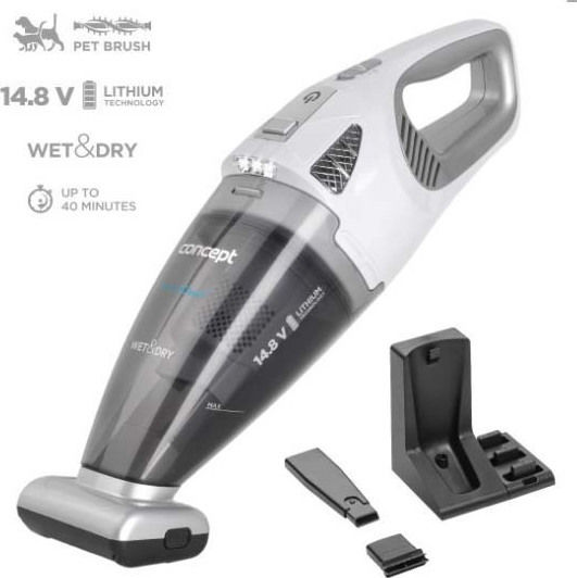 Concept VP4370 Επαναφορτιζόμενο Σκουπάκι Χειρός 14.8V Λευκό