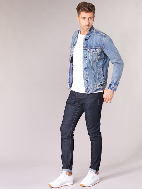 512 Ανδρικό Παντελόνι Τζιν Ελαστικό με Slim Tapered Εφαρμογή Μπλε