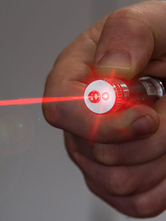 True Utility Schlüsselanhänger LaserLite Metallisch mit LED Rot