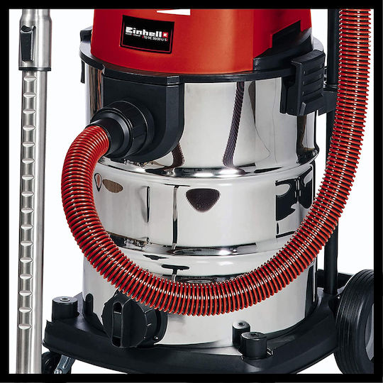 Einhell 36/30 Акумулаторна Прахосмукачка За Течности / Твърди Без Зарядно и Батерия с Пластмаса Контейнер 30лт