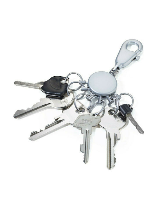 Troika Keychain Patent Metallic Silver