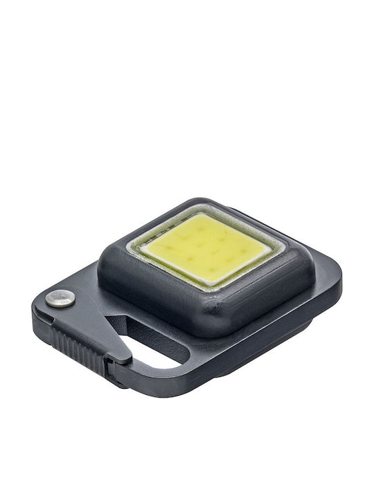 True Utility Ключодържател Buttonlite от Метал с LED Червен
