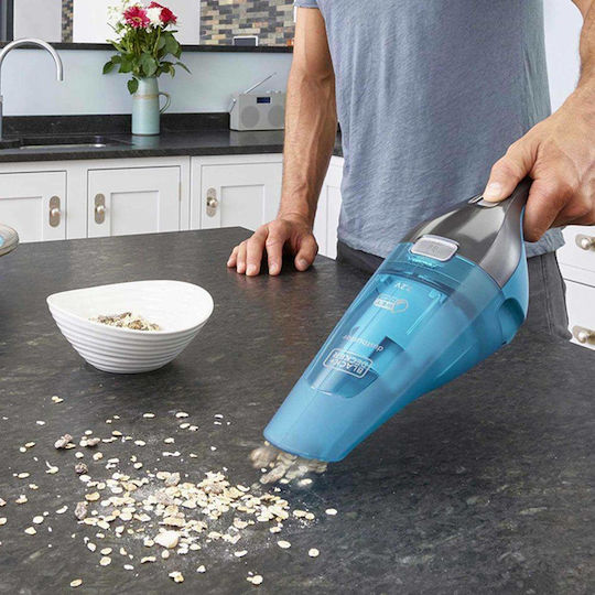 Black & Decker Επαναφορτιζόμενο Σκουπάκι Χειρός 7.2V Μπλε