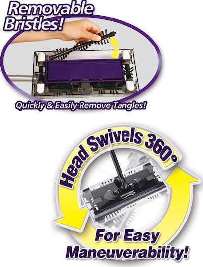 Swivel Sweeper Super Max Wiederaufladbar Stielstaubsauger 7.2V Lila