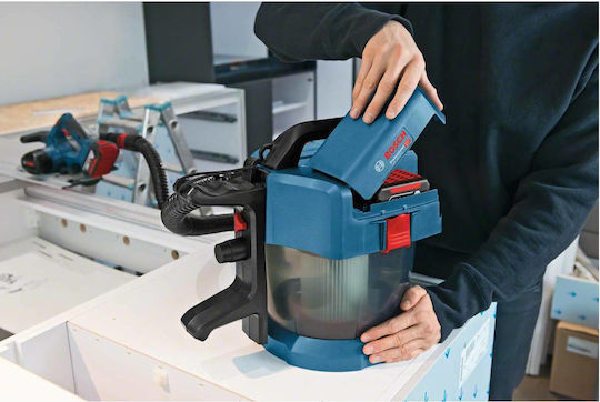Bosch GAS 18V-10 L Professional Solo Акумулаторна Прахосмукачка За Течности / Твърди Без Зарядно и Батерия с Пластмаса Контейнер 10лт