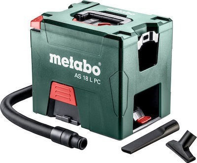 Metabo AS 18 L PC Επαναφορτιζόμενο Σκουπάκι Χειρός 18V Χωρίς Φορτιστή και Μπαταρία Πράσινο