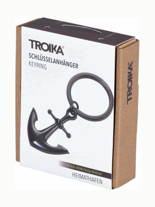 Troika Keychain Wallet Heimathafen Metallic Eye Black