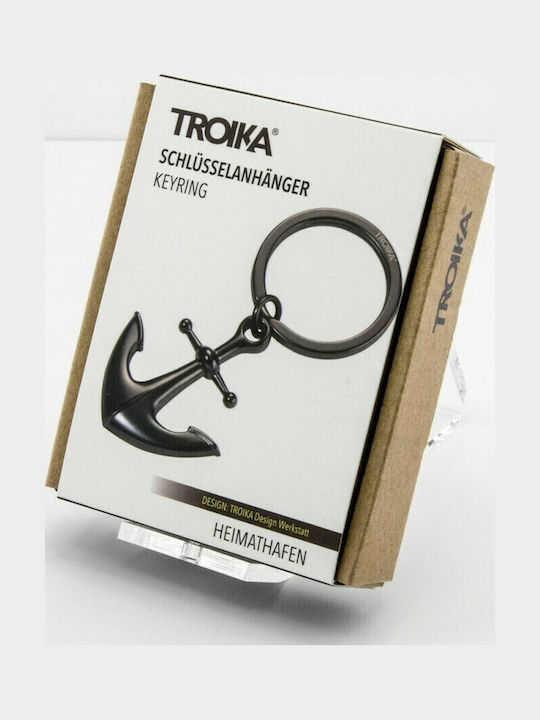 Troika Keychain Wallet Heimathafen Metallic Eye Black