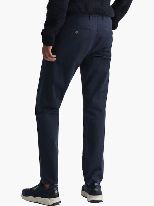Trousers Chino Elastic in Slim Fit Navy Blue