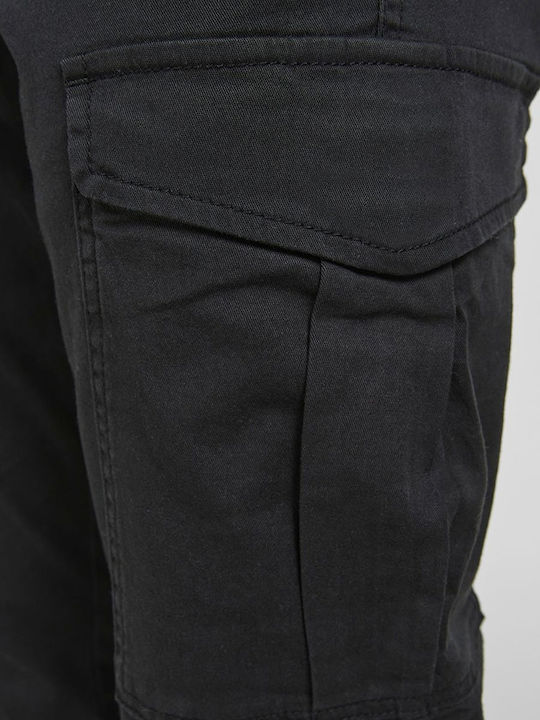 Marco Trousers Cargo Elastic in Slim Fit Black