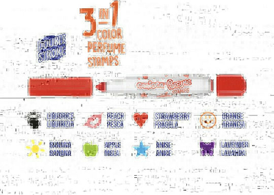 Carioca Perfume Stamps Washable Scented Drawing Markers Thick Set 8pcs