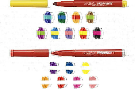 Carioca Magic Markers Μαρκαδόροι Ζωγραφικής 6mm Χονδροί, Μαγικοί Σετ 20 χρώματα