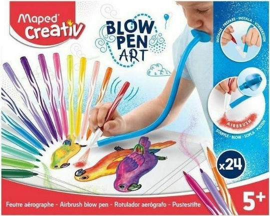 Maped Creative Blow Pen Markere de Desen 50mm Set 24buc