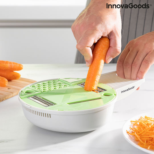 InnovaGoods Gradder Τρίφτης για Φρούτα & Λαχανικά με Δοχείο 8.5x8.5cm