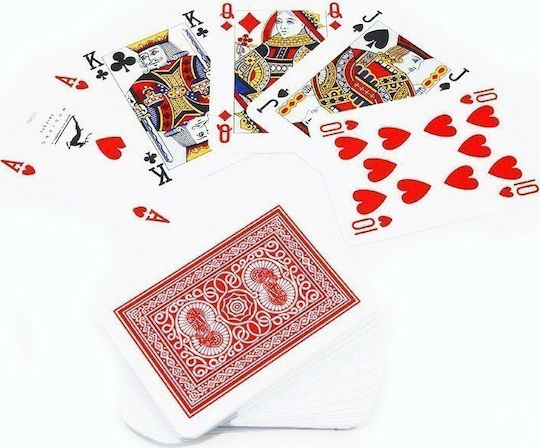 Modiano Old Trophy Poker Τράπουλα Πλαστική για Poker Κόκκινη