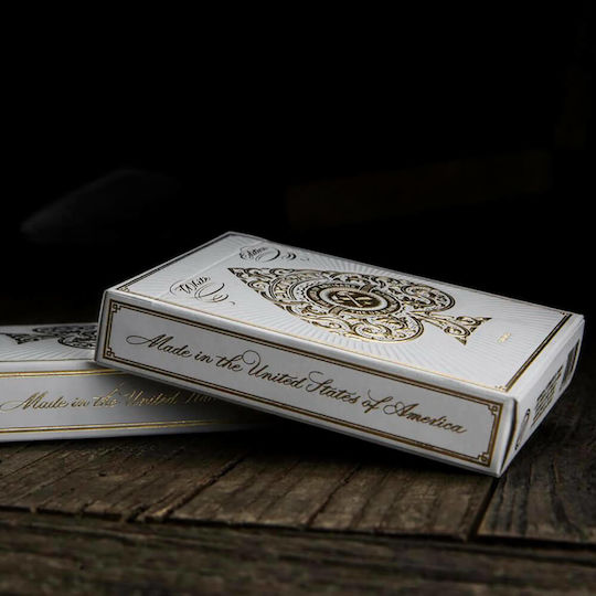 Theory11 Artisan Collectible Playing Cards Laminated for Poker White