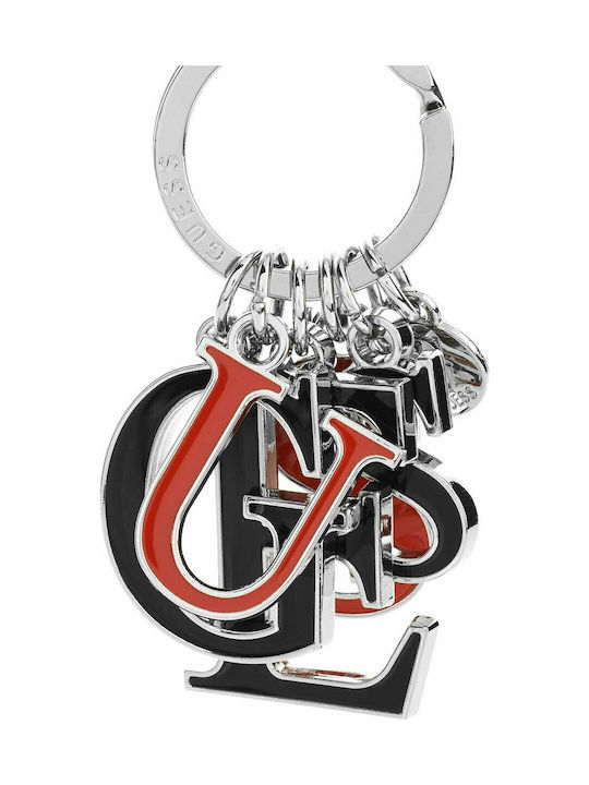 Guess Ключодържател Портфейл от Метал Черен