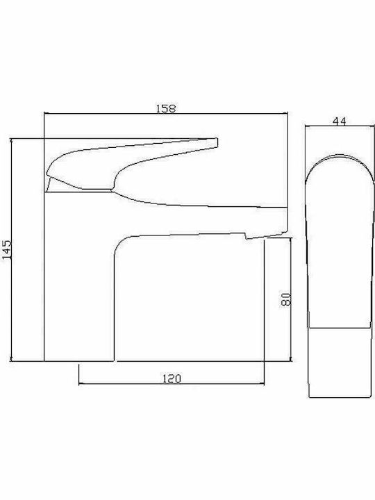Orabella Flair Mixing Sink Faucet Silver 10228