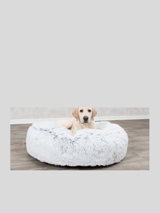 Trixie Harvey Round Пуф Легло за куче Бял 60x60см.