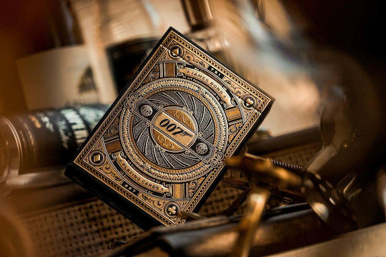 Theory11 James Bond 007 Collectible Playing Cards Laminated for Poker Gold