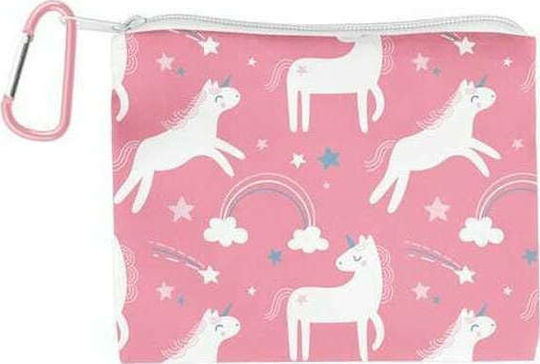 Stephen Joseph Kids Face Mask 3-6 Years Old & Travel Pouch Маска за защита Тъканна за деца Розов SJ122221 1бр