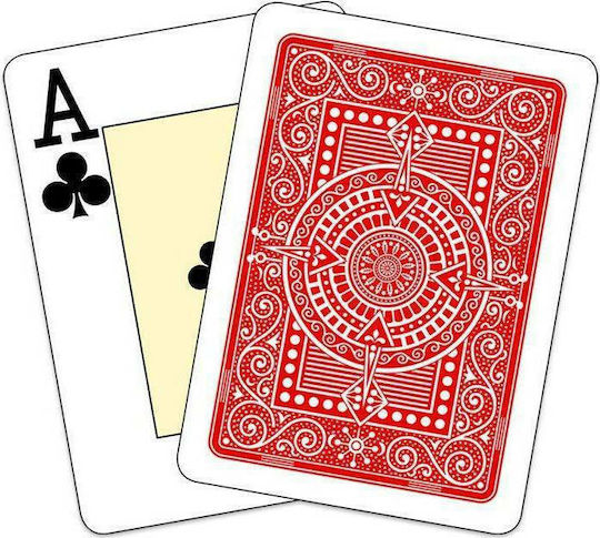 Modiano Texas Poker 2 Jumbo Playing Cards Plastic for Poker Red