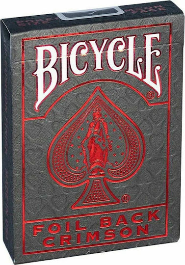 Bicycle Metalluxe Rider Back Collectible Playing Cards Laminated for Poker Red
