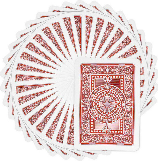 Modiano Texas Poker 2 Jumbo Playing Cards Plastic for Poker Red