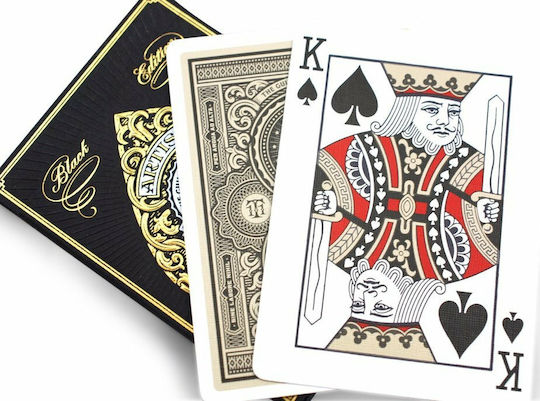 Theory11 Artisan Collectible Playing Cards Plastic for Poker Black