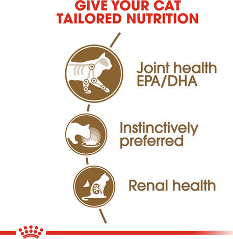 Royal Canin Ageing 12+ Υγρή Τροφή για Ηλικιωμένες Γάτες σε Φακελάκι με Κρέας 85gr