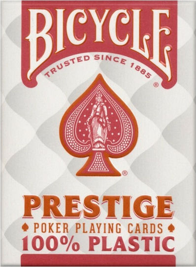Bicycle Prestige Jumbo F44100 Playing Cards 1pcs Plastic Red