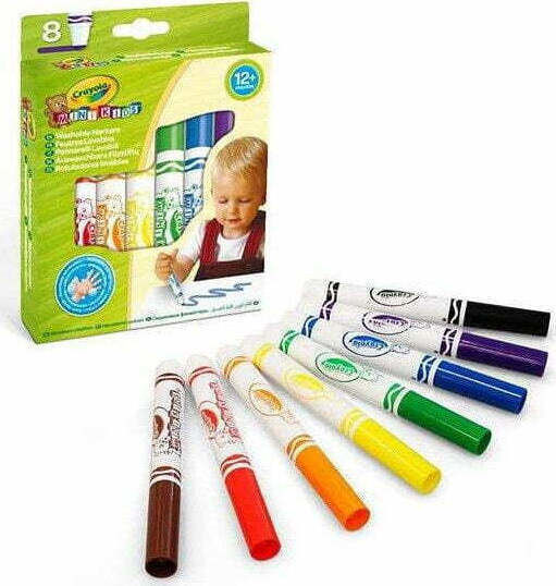 Crayola Mini Kids Washable Drawing Markers Thick Set 8pcs