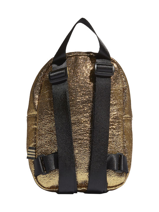 Adidas Mini Women's Fabric Backpack Gold