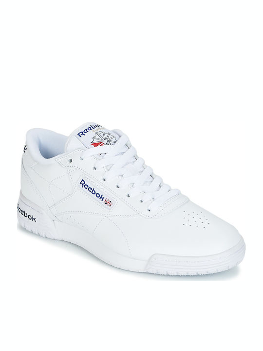 Exofit Lo Clean Logo Ανδρικά Sneakers Intense White / Royal Blue