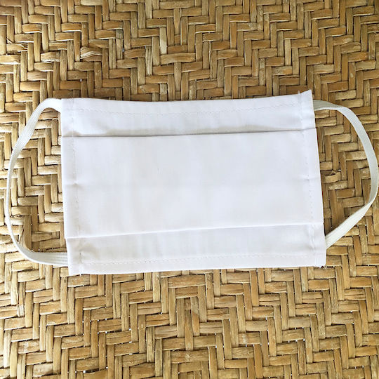 Melinen 21000301 Cotton Double Face Mask Protective Mask Fabric White 2100030119 1pcs