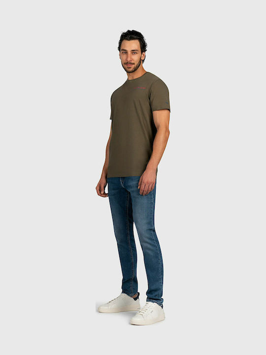 Stanley Ανδρικό Παντελόνι Τζιν Ελαστικό με Regular Tapered Εφαρμογή Μπλε