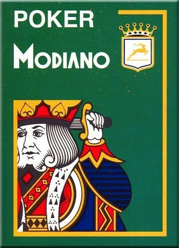 Modiano Cristallo Playing Cards 1pcs Laminated for Poker Blue