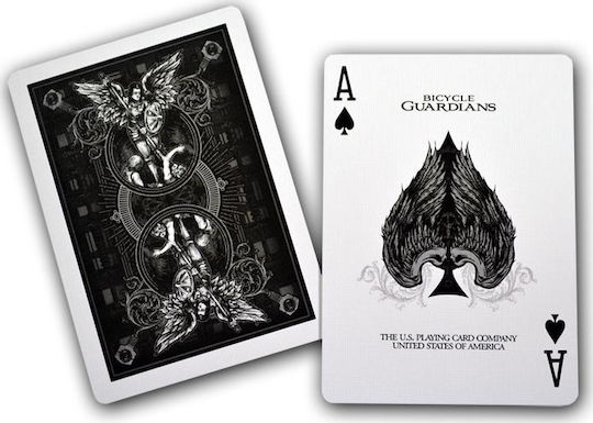 Bicycle Guardians Collectible Playing Cards Laminated Black