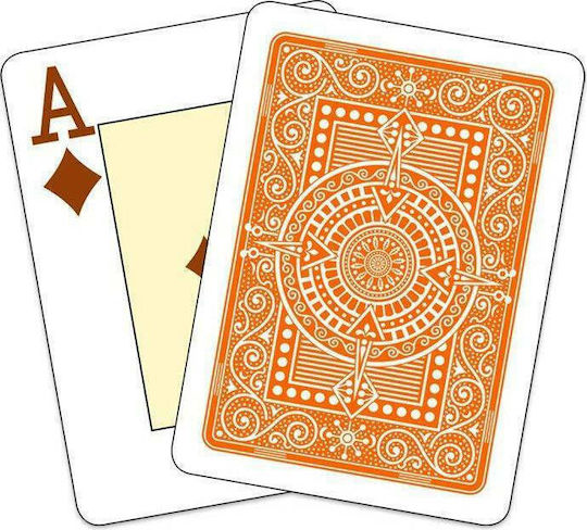 Modiano Texas Poker 2 Jumbo Playing Cards Plastic for Poker Orange