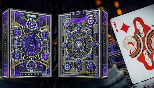 Theory11 Marvel: Avengers Collectible Playing Cards Laminated for Poker